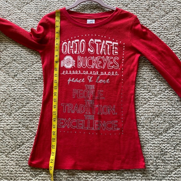5/$15 Creative Apparel Ohio State Waffle-knit LS Tee Medium (BUNDLE ONLY) - Picture 6 of 8